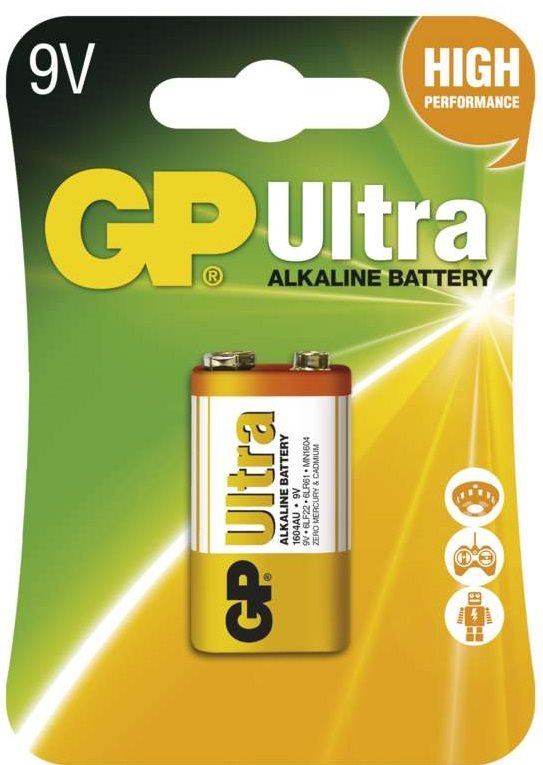 Jednorázová baterie GP Ultra Alkaline 9V 1ks v blistru