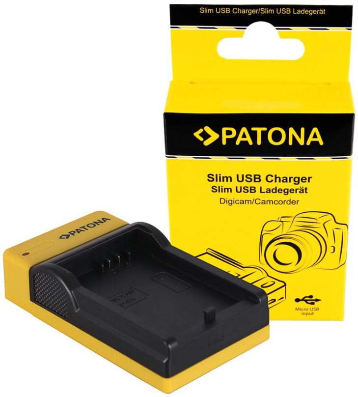Nabíječka baterií fotoaparátů a videokamer PATONA Foto Canon LP-E5 slim, USB