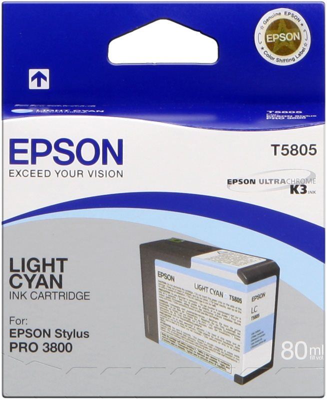 Cartridge Epson T580 světlá azurová