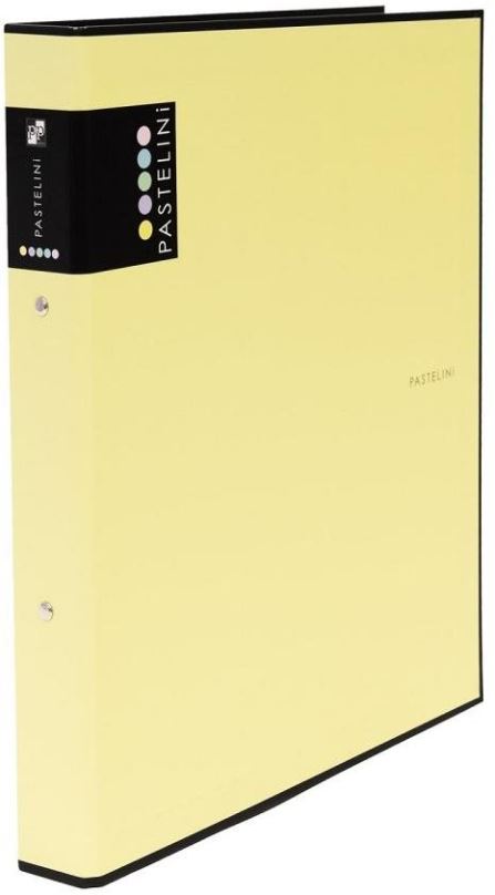 Šanon Karton P+P Pořadač A4 lamino R25-2kroužek PASTELINI žlutá
