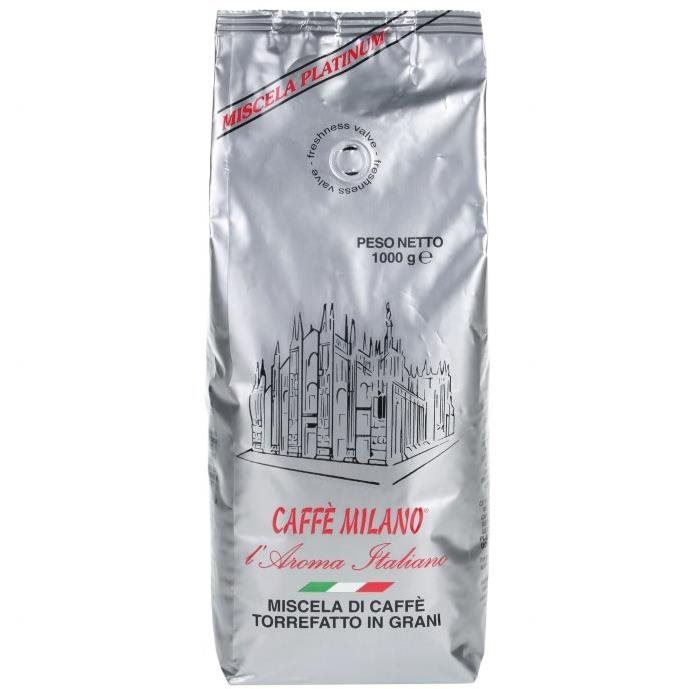 Káva Caffé Milano Platinum 1 Kg zrnková