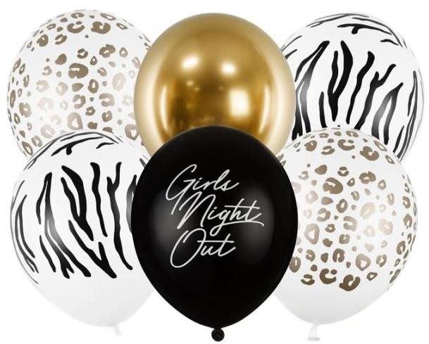Balonky Sada latexových balónků "girls night out" - rozlučka se svobodou - 30 cm - 6 ks