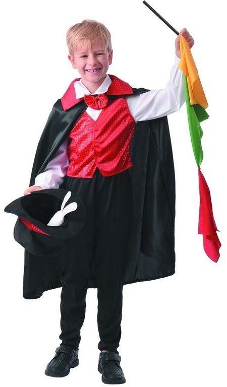 Kostým MaDe Šaty na karneval - kouzelník, 120 - 130 cm