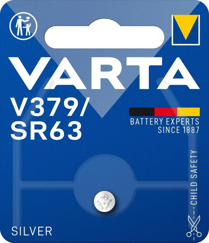 Knoflíková baterie VARTA speciální baterie s oxidem stříbra V379/SR63 1ks