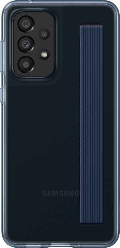 Kryt na mobil Samsung Galaxy A33 5G Poloprůhledný zadní kryt s poutkem černý