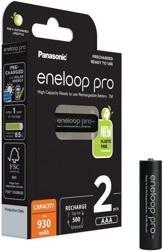 Nabíjecí baterie Panasonic eneloop HR03 AAA 4HCDE/2BE ENELOOP PRO N