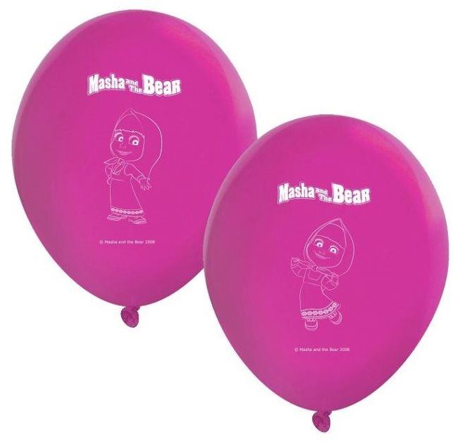 Balonky Balónky máša a medvěd, 8 ks -28 cm