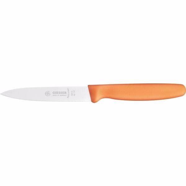 Kuchyňský nůž Giesser messer Nůž na zeleninu 10 cm oranžový