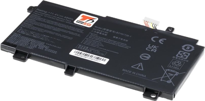 Baterie do notebooku T6 Power pro Asus TUF FX505DV, Li-Poly, 4212 mAh (48 Wh), 11,4 V