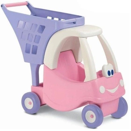 Odrážedlo Little Tikes Cozy Coupe Nákupní vozík - růžový
