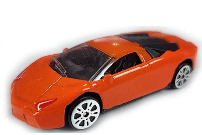 Auto Mikro trading Auto sportovní kov 7,5 cm 1:64 v krabičce - oranžové
