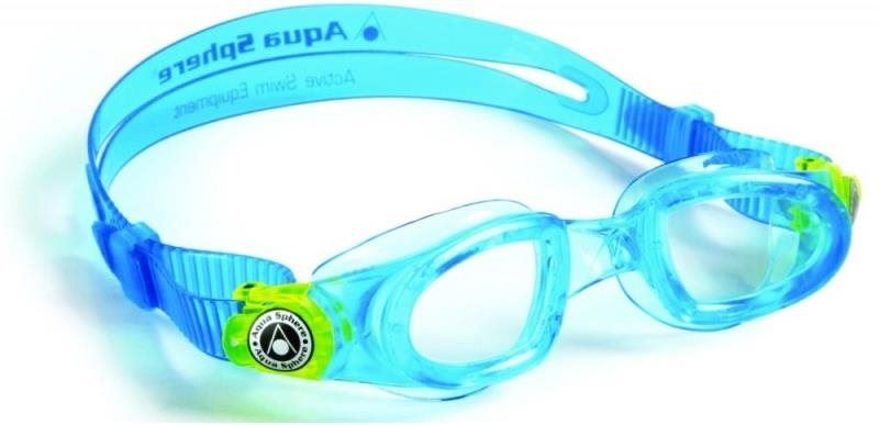 Plavecké brýle Aquasphere Moby Kid, aquamarine, čirý zorník