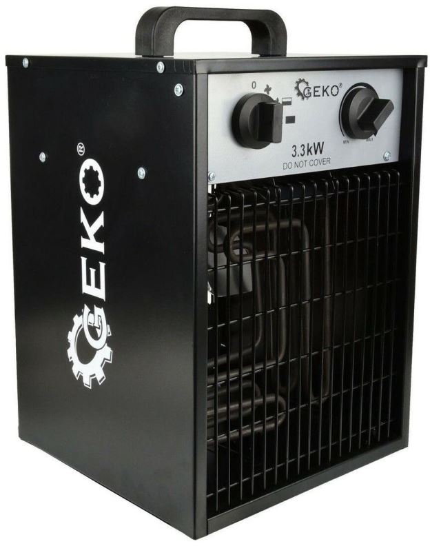 Teplovzdušný ventilátor GEKO Elektrický ohřívač vzduchu s ventilátorem 3,3kW