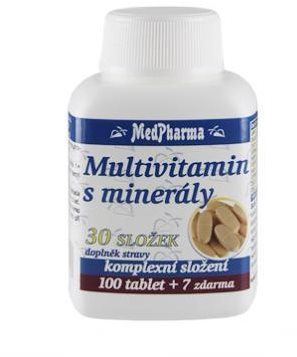 Multivitamín MedPharma Multivitamin s minerály 30 složek - 107 tbl.