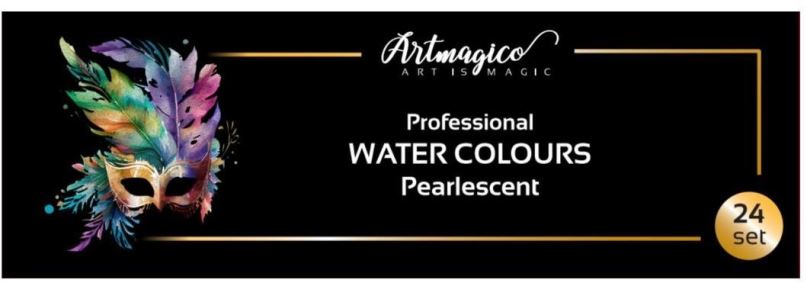 Artmagico - Professional Water colours Pearlescent 24 pcs