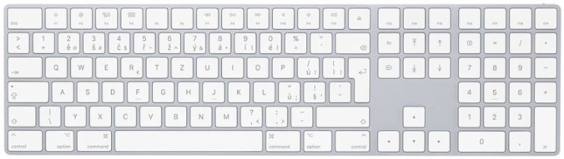 Klávesnice Apple Magic Keyboard s číselnou klávesnicí, stříbrná - CZ