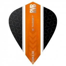 Letky na šipky Target - darts Letky RVB - Vision Ultra Stripe Kite - Black-Orange 34331800