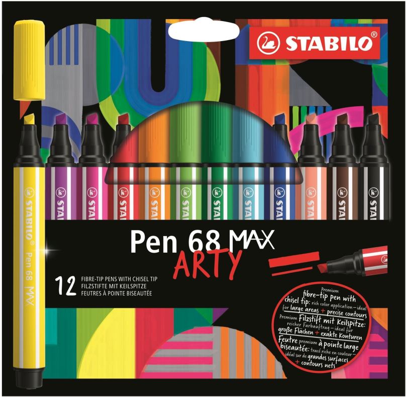Fixy STABILO Pen 68 MAX - ARTY - 12 ks
