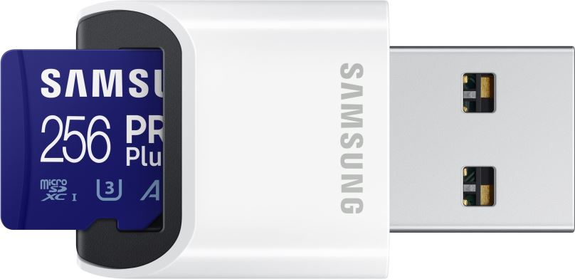 Paměťová karta Samsung MicroSDXC PRO Plus + USB adaptér
