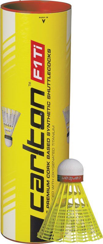 Badmintonový míč Carlton F1-Ti Žlutý (Rychlý/červená)