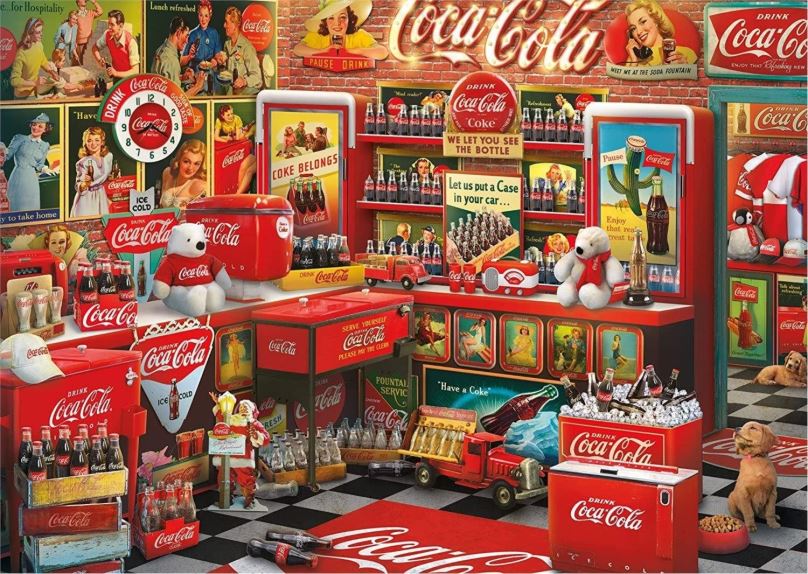 SCHMIDT Puzzle Coca Cola Nostalgický obchod 1000 dílků