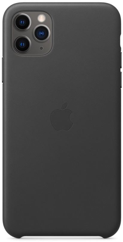 Kryt na mobil Apple iPhone 11 Pro Max Kožený kryt černý