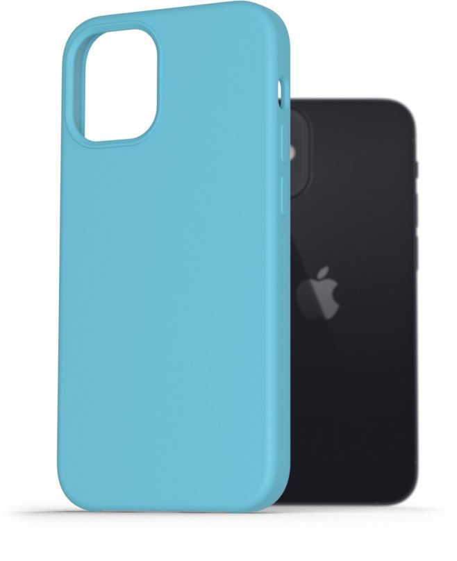 Kryt na mobil AlzaGuard Premium Liquid Silicone Case pro iPhone 12 mini modré