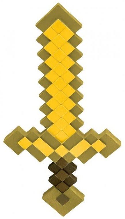 Replika zbraně Minecraft - Gold Sword