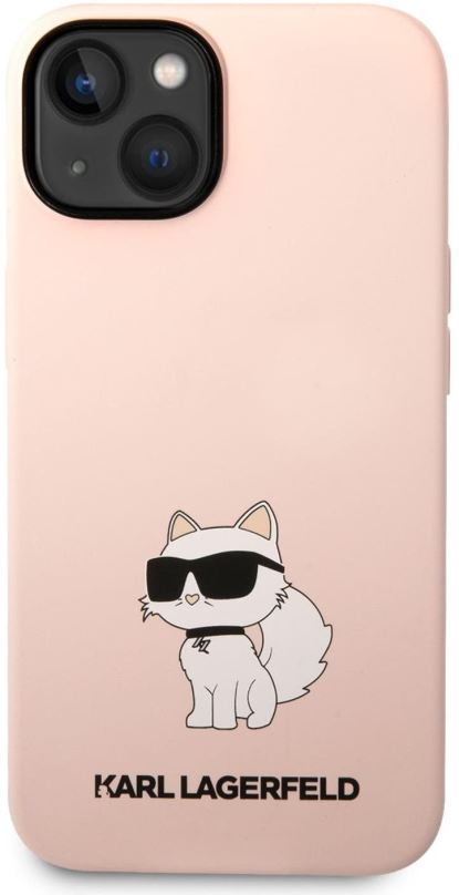Kryt na mobil Karl Lagerfeld Liquid Silicone Choupette NFT Zadní Kryt pro iPhone 14 Plus Pink