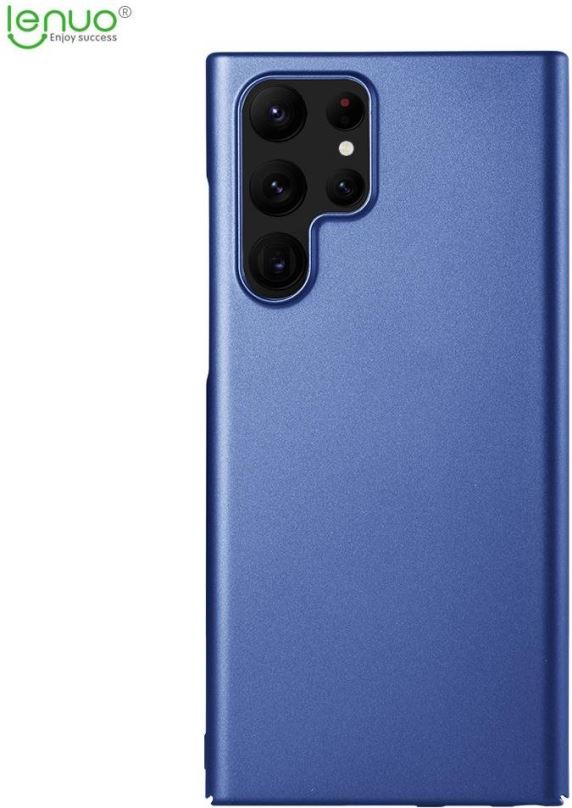 Kryt na mobil Lenuo Leshield obal pro Samsung Galaxy S22 Ultra 5G, modrá