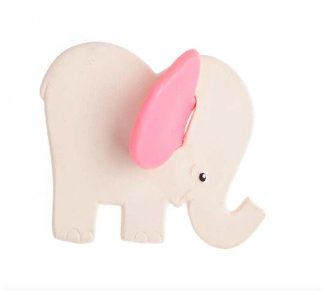 Kousátko Lanco Kousátko slon s růžovýma ušima