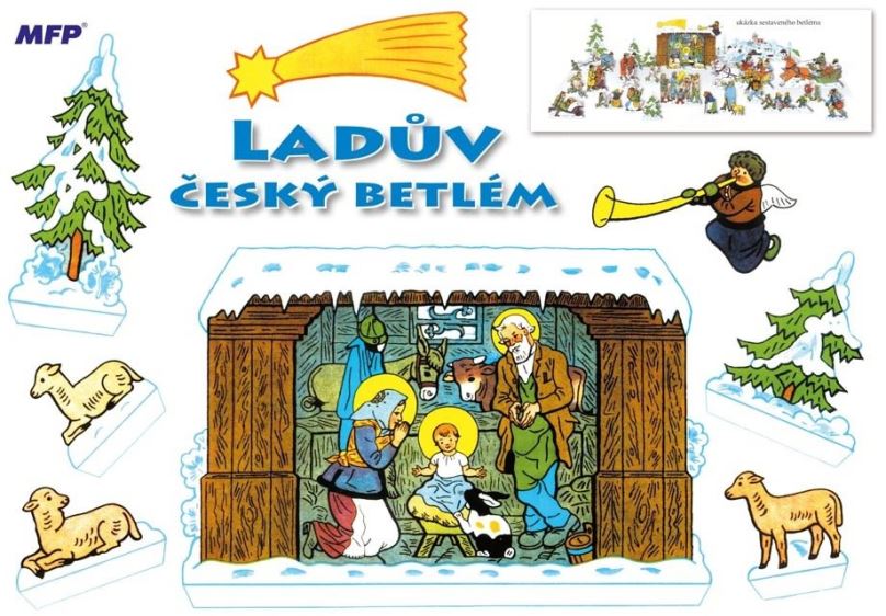 Vánoční dekorace Betlém - Ladův český betlém