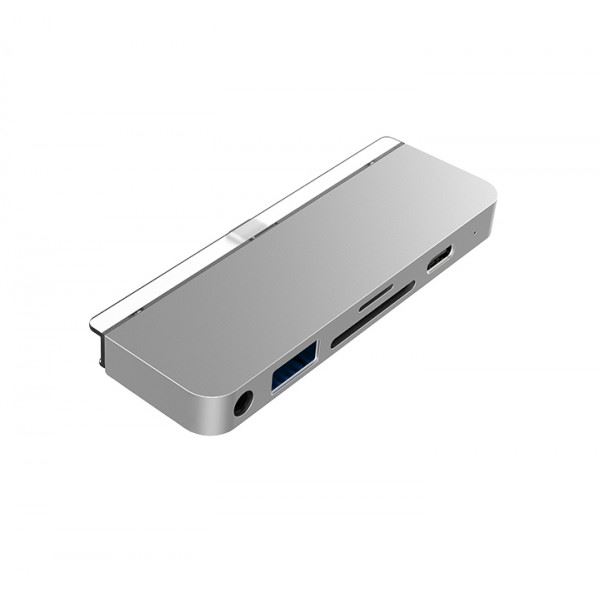 HyperDrive 6-in-1 USB-C Hub pro iPad Pro – Silver