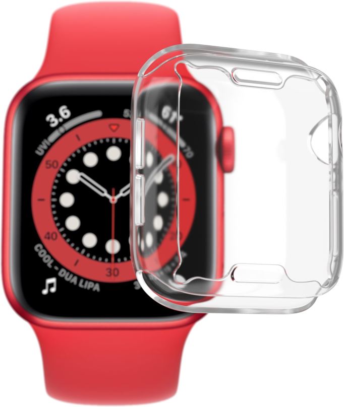 Ochranný kryt na hodinky AlzaGuard Crystal Clear TPU FullCase pro Apple Watch 40mm