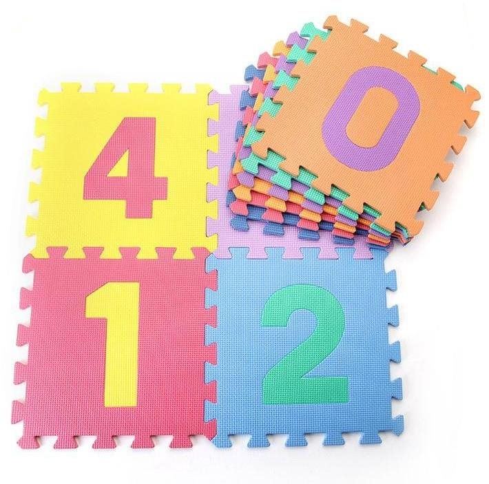 Pěnové puzzle Dětská hrací podložka s čísly Sedco 30x30x1,0 cm - 10ks