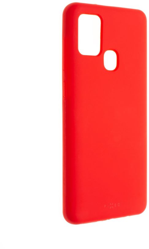 Kryt na mobil FIXED Flow Liquid Silicon case pro Samsung Galaxy A21s červený