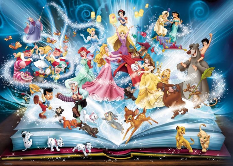 RAVENSBURGER Puzzle Disneyho magická kniha pohádek 1500 dílků