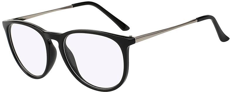 Sluneční brýle VeyRey s čirými skly hranaté Bonham černé