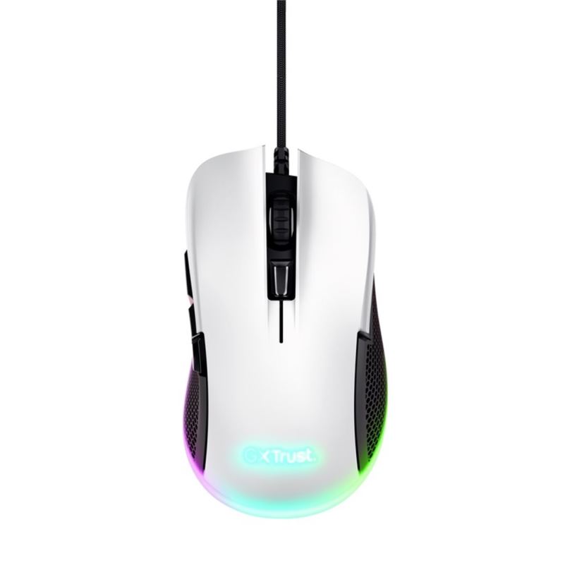 Herní myš Trust GXT922W YBAR Gaming Mouse ECO, bílá