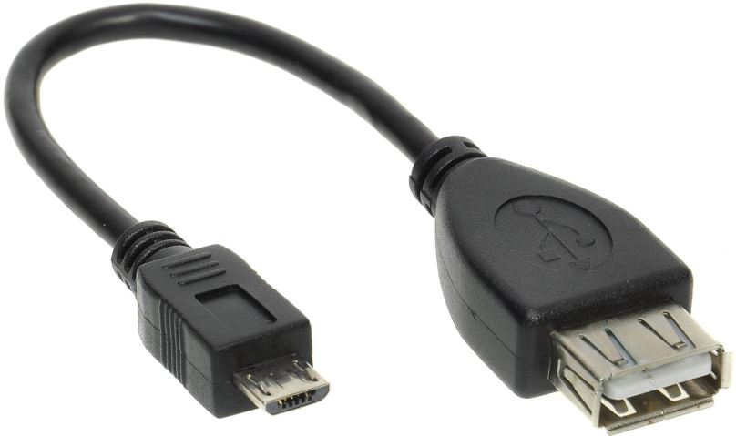 Redukce PremiumCord kabel USB A/f - Micro USB/m 20cm