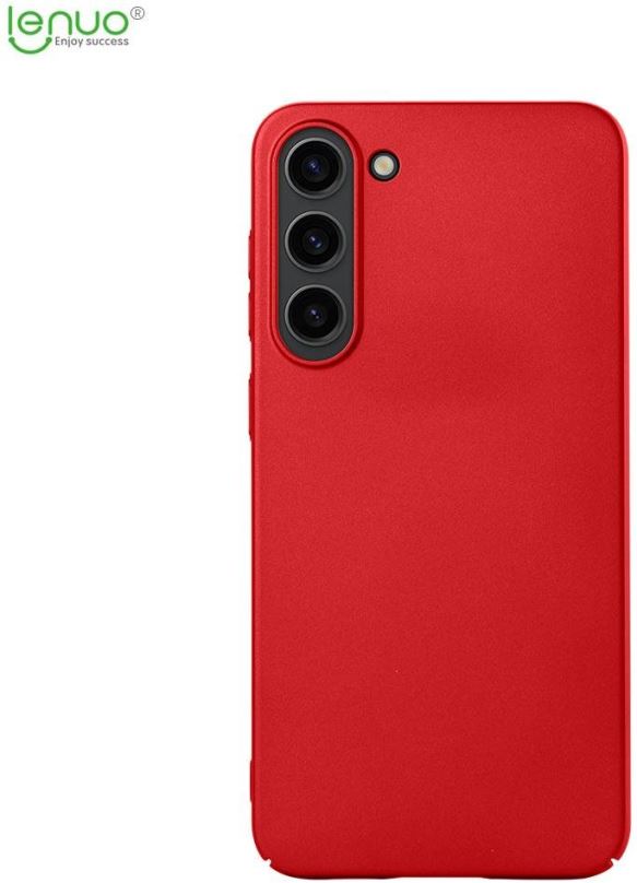 Kryt na mobil Lenuo Leshield obal pro Samsung Galaxy S23, červená