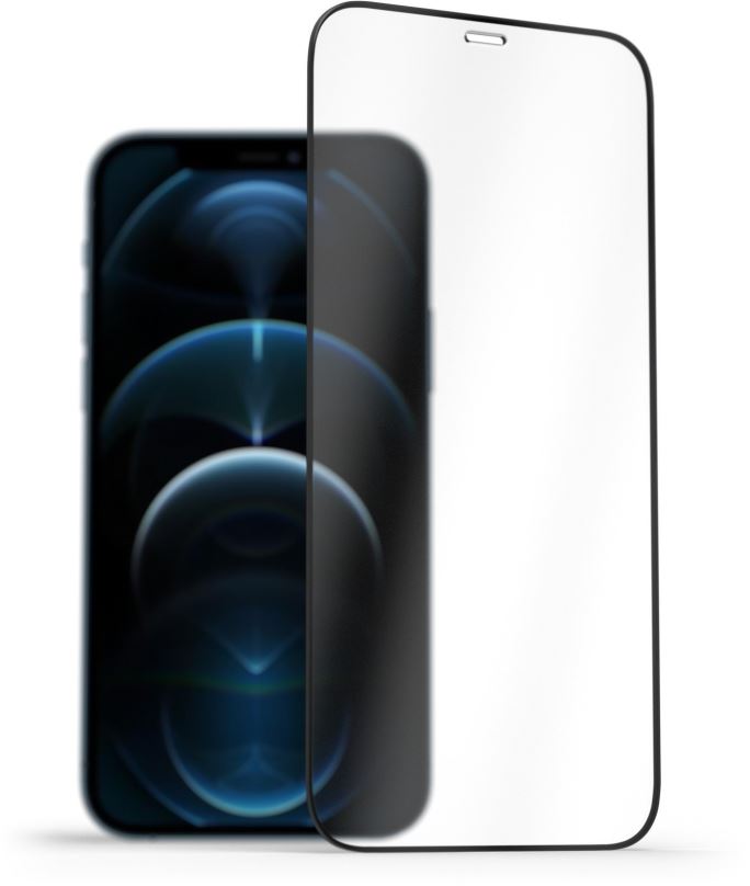 Ochranné sklo AlzaGuard 2.5D FullCover Glass Protector pro iPhone 12 / 12 Pro černý