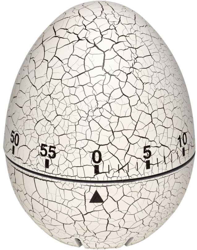 Minutka TFA Mechanická minutka 38.1033.02 – vajíčko popraskané bílé