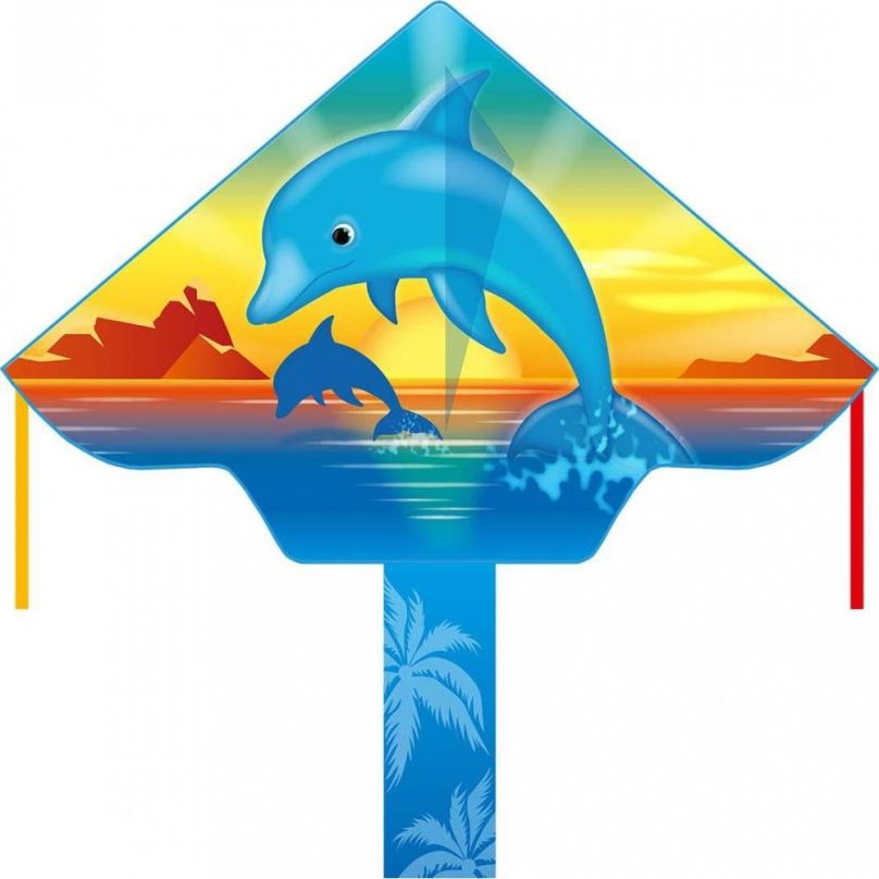 Létající drak Invento drak Simple Flyer Dolphin Sunset 120 cm