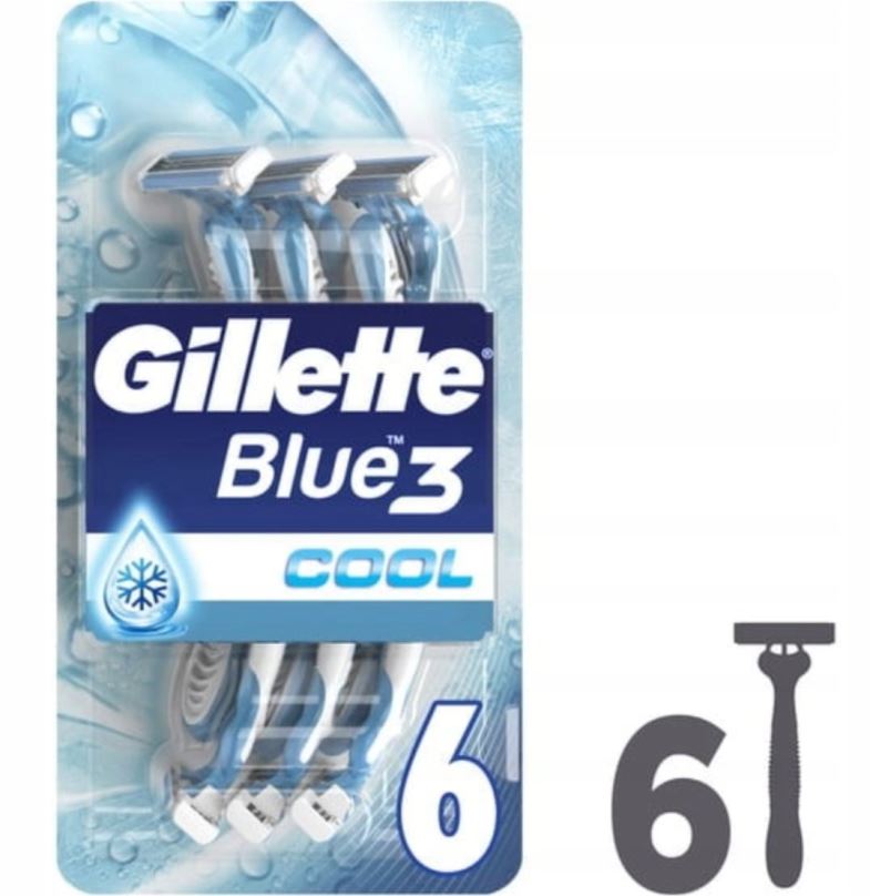 Holicí strojek GILLETTE Blue3 Cool holicí strojek 6 ks