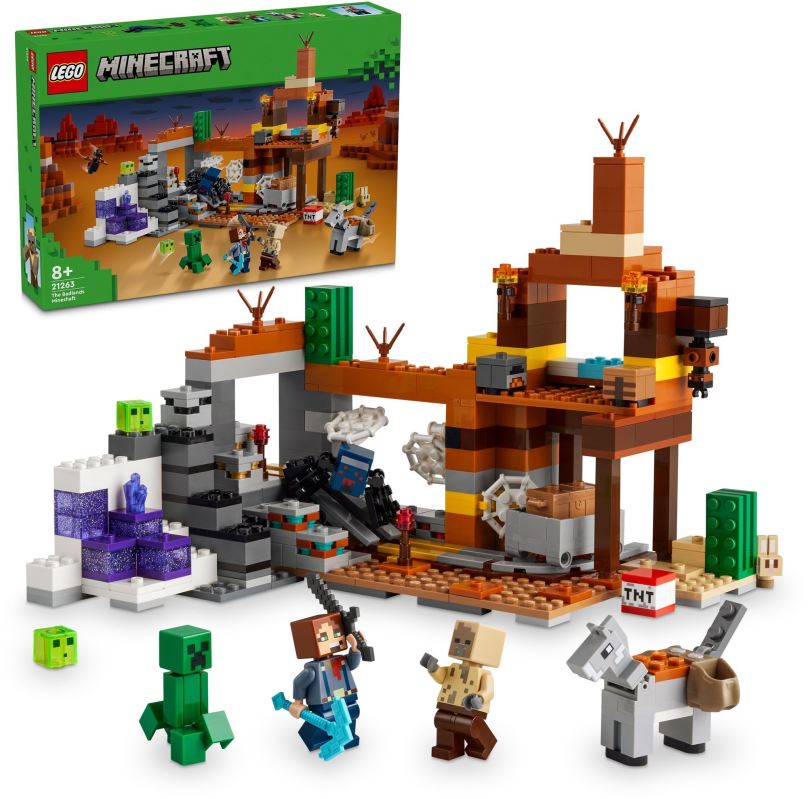 LEGO stavebnice LEGO® Minecraft® 21263 Důlní šachta v pustině