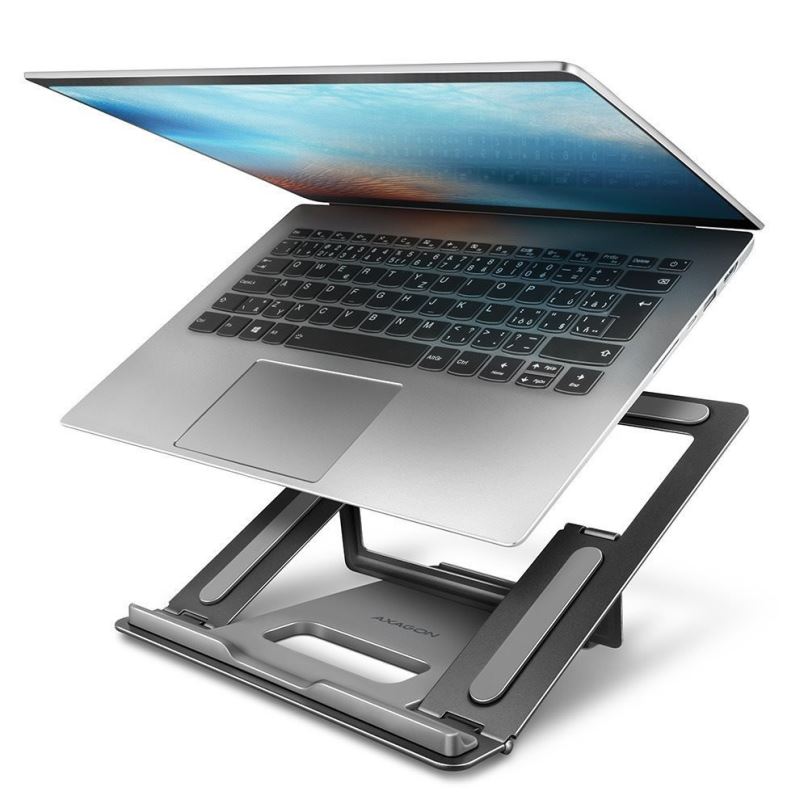 Stojan na notebook AXAGON STND-L METAL stand for 10" - 16" laptops & tablets, foldable, adjustable angles