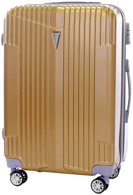 Cestovní kufr T-class TPL-5001, vel. L, TSA zámek, rozšiřitelné, (zlatá), 65 x 42 x 26cm