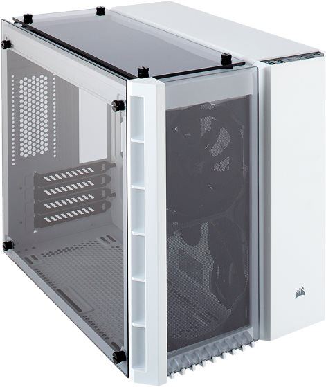 Počítačová skříň Corsair Crystal Series 280X Tempered Glass bílá