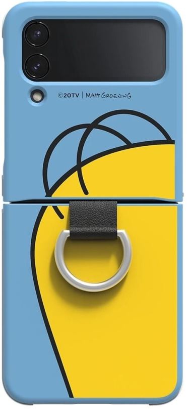 Pouzdro na mobil Samsung Silicone Cover Ring Z Flip4, Homer Simpson
